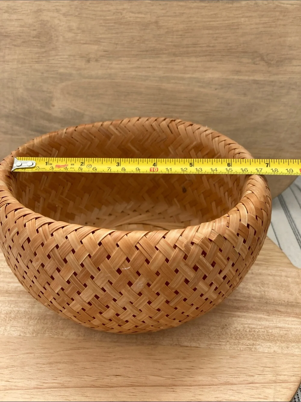 SALE! 70% Off Vintage Woven Rattan Decorative Bowl - Natural Tan Set of 3